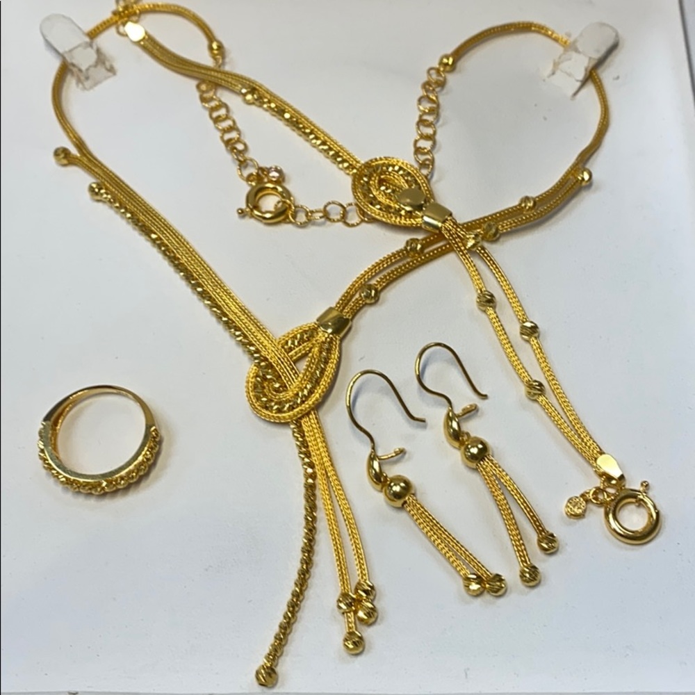 NEW 21K Solid Gold Set
